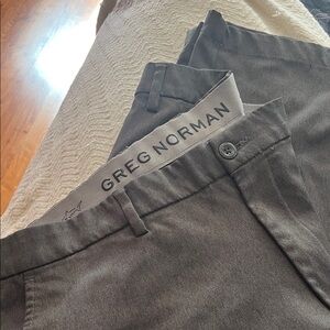 Greg Norman Collection Men's Charcoal Chinos